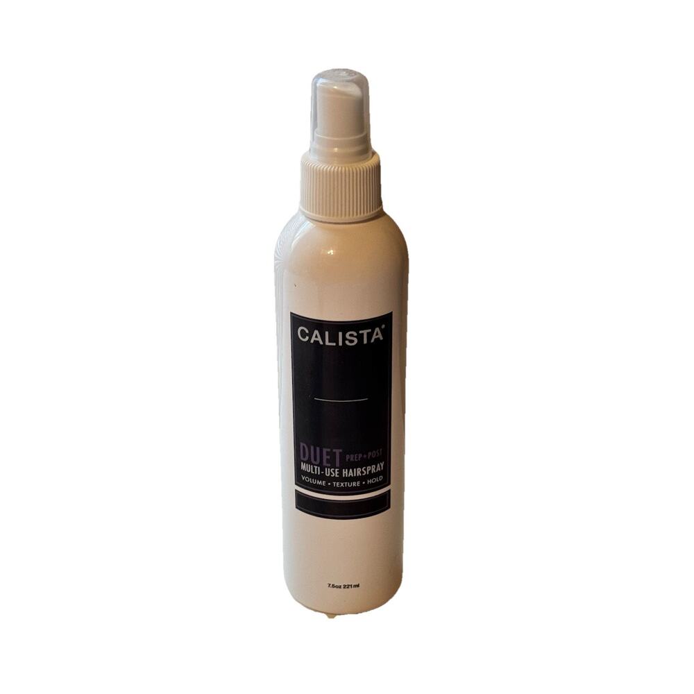 CALISTA Duet Prep&Post Multi-Use Hairspray, Flexible Hold 7.5 Fl oz